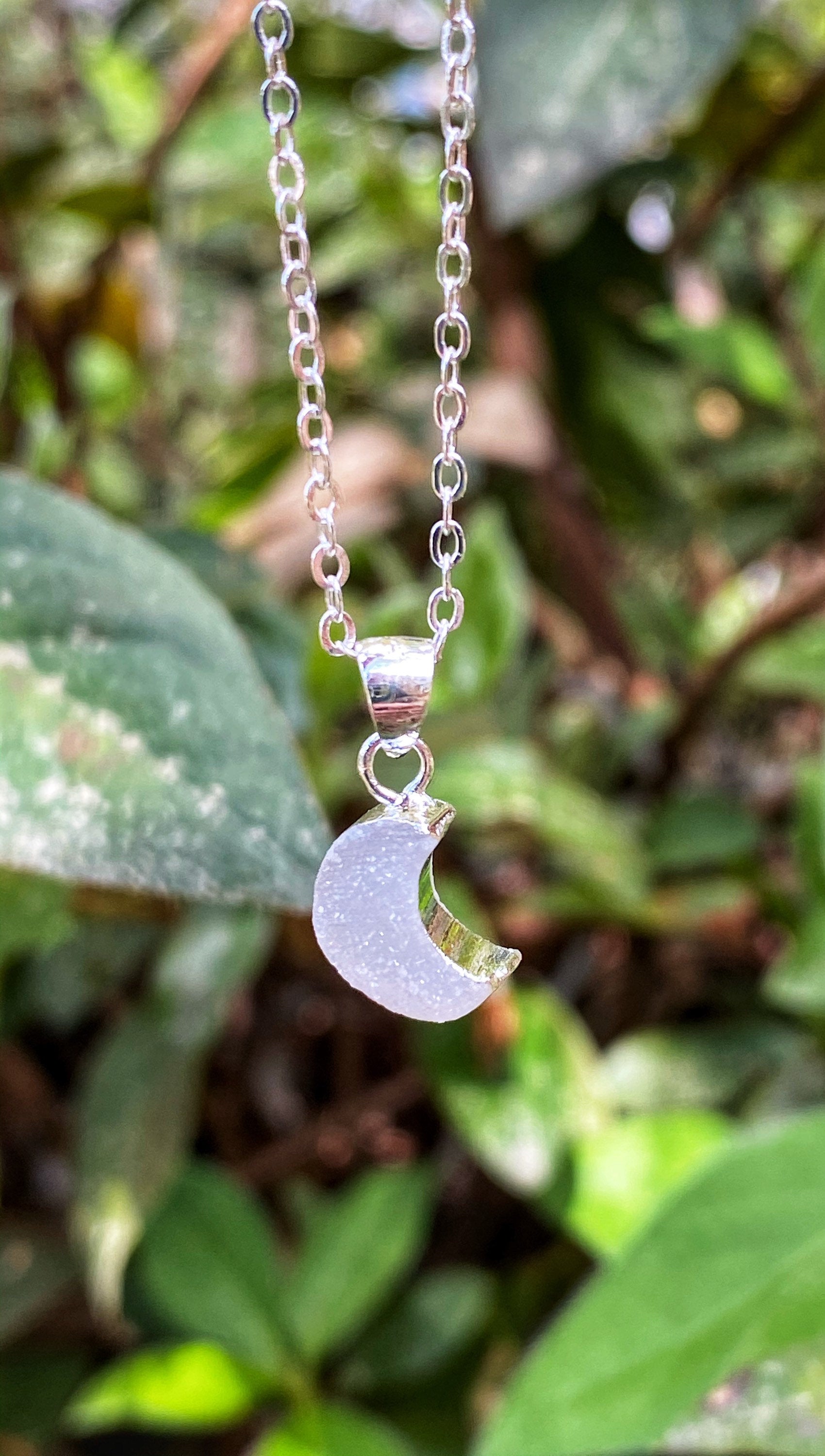 mini moon necklace